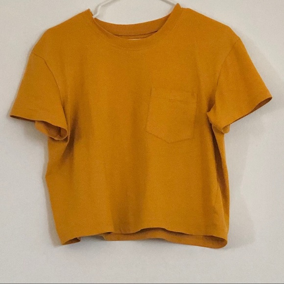 madewell boxy crop tee